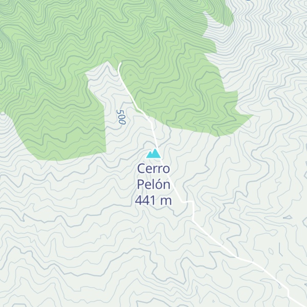 Map of Cerro Pelón