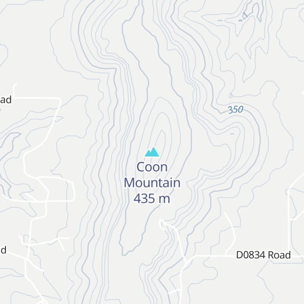 Map of Coon Mountain