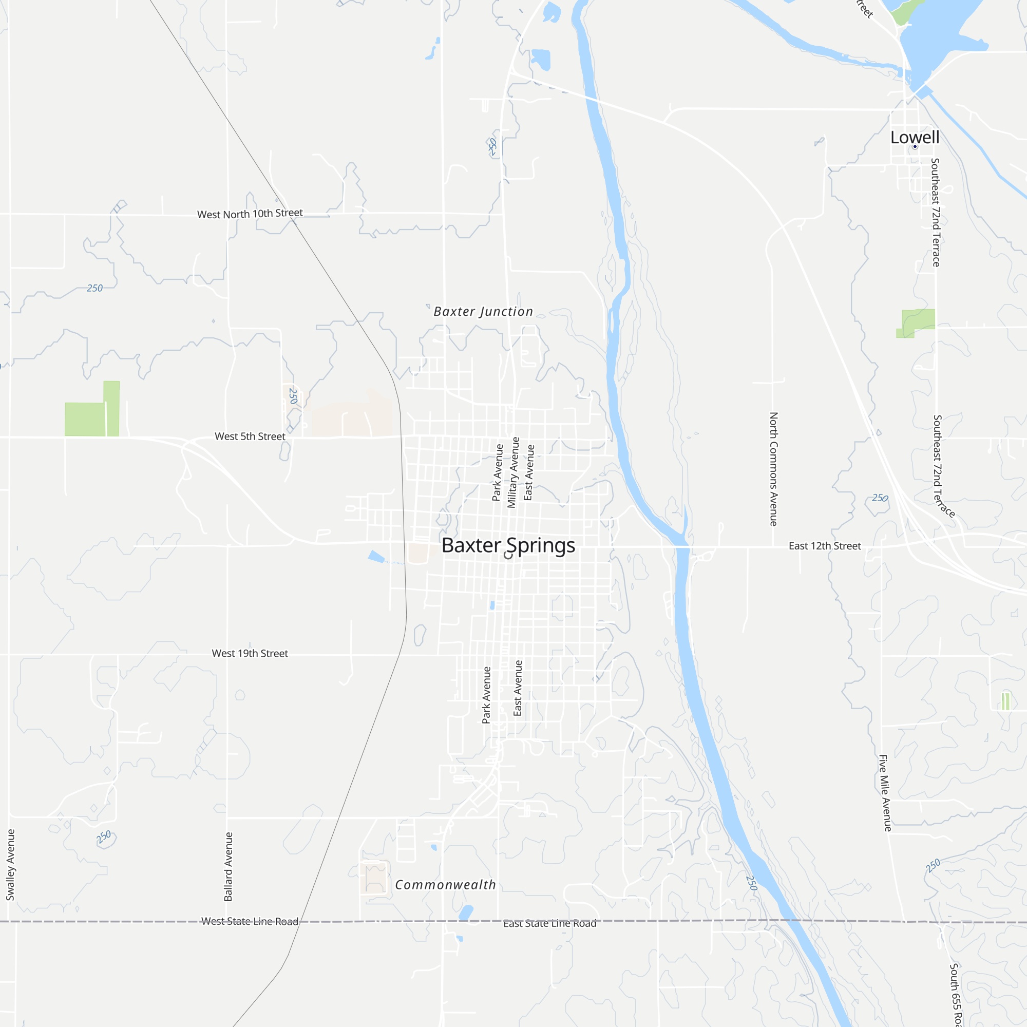 Baxter Springs Route 66 Visitor Center map