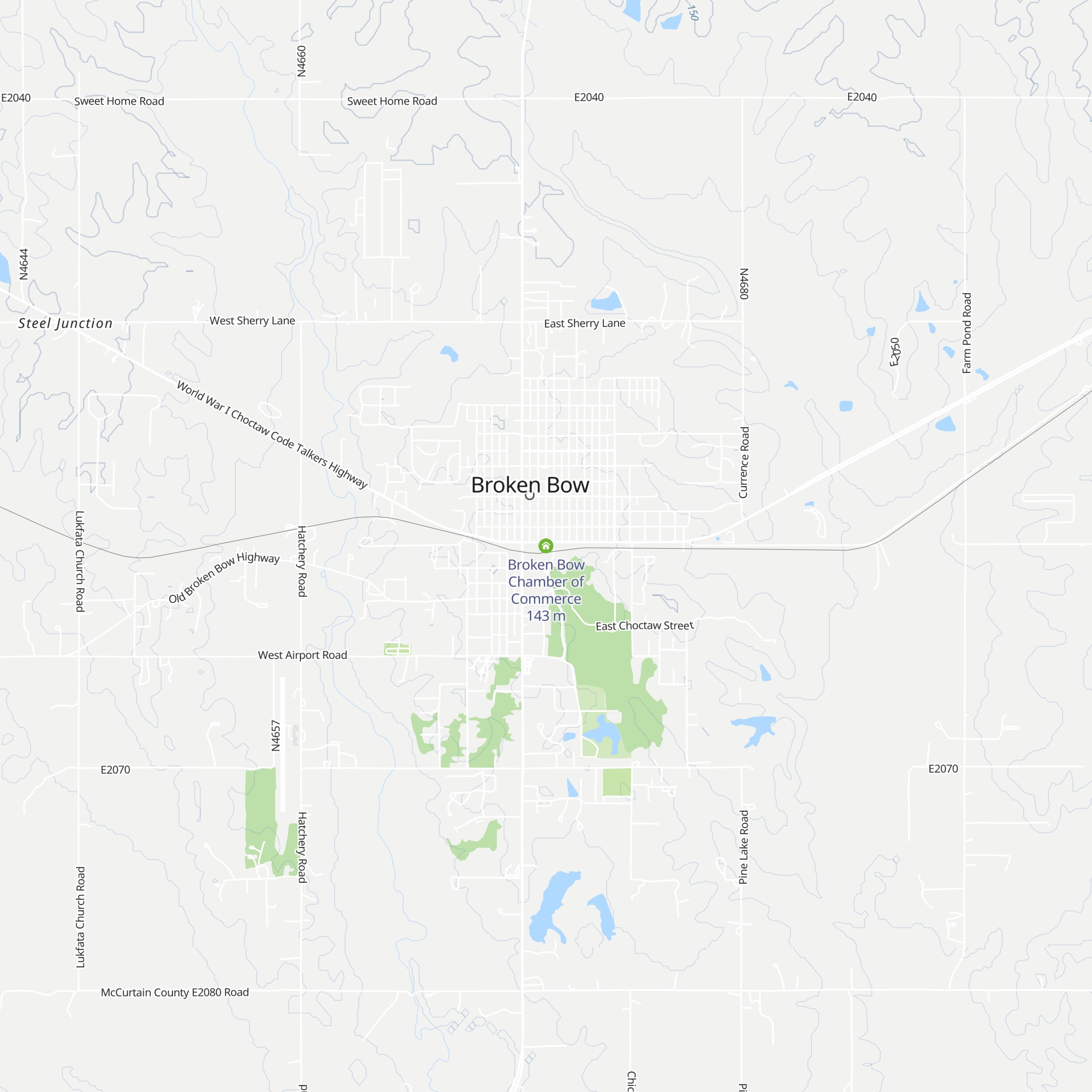 Broken Bow Chamber of Commerce map