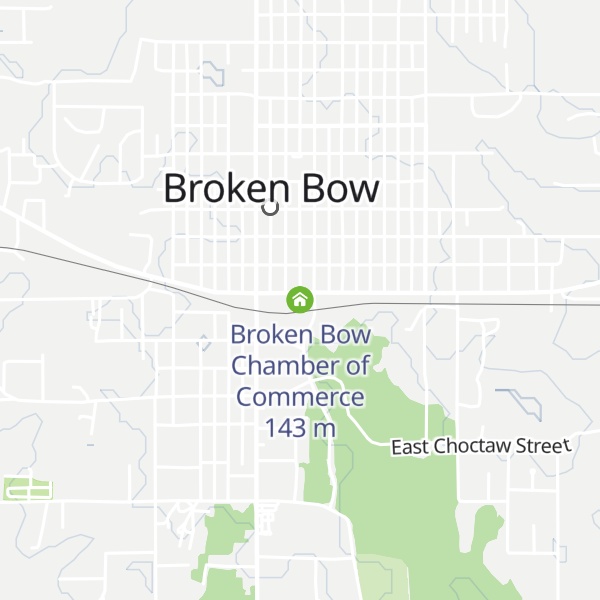 Map of Broken Bow Chamber of Commerce