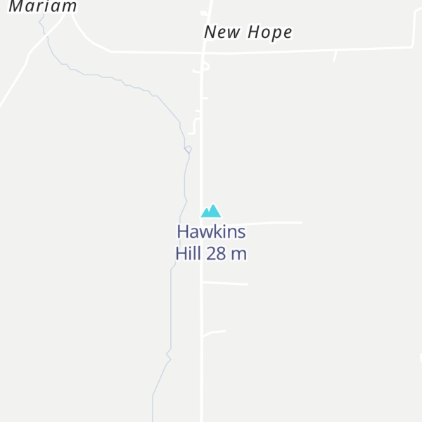 Map of Hawkins Hill
