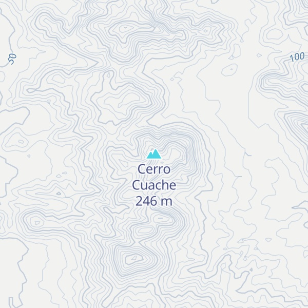 Map of Cerro Cuache