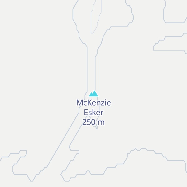 Map of McKenzie Esker