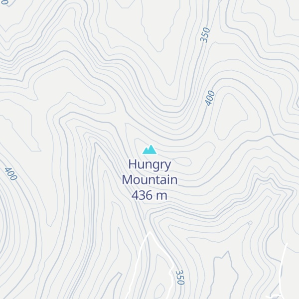 Map of Hungry Mountain
