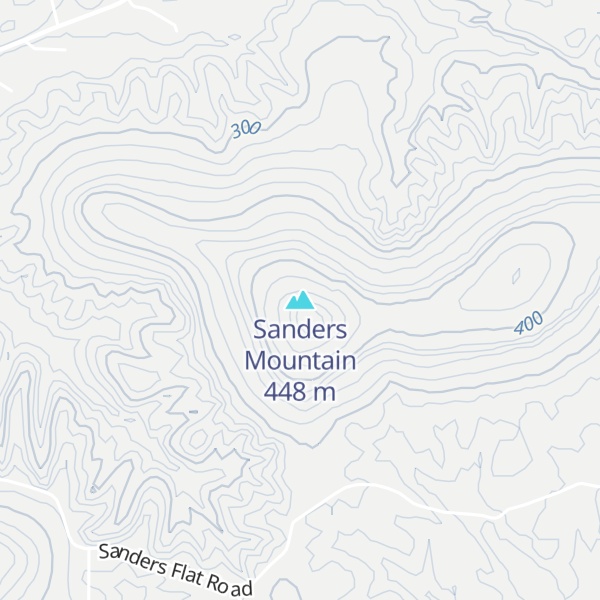 Map of Sanders Mountain