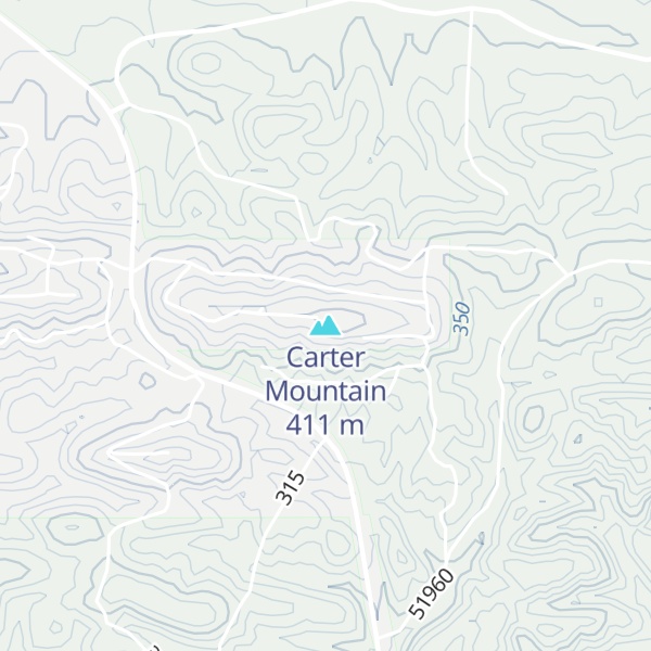 Map of Carter Mountain
