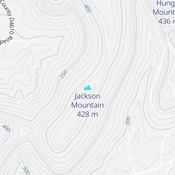 Map of Jackson Mountain