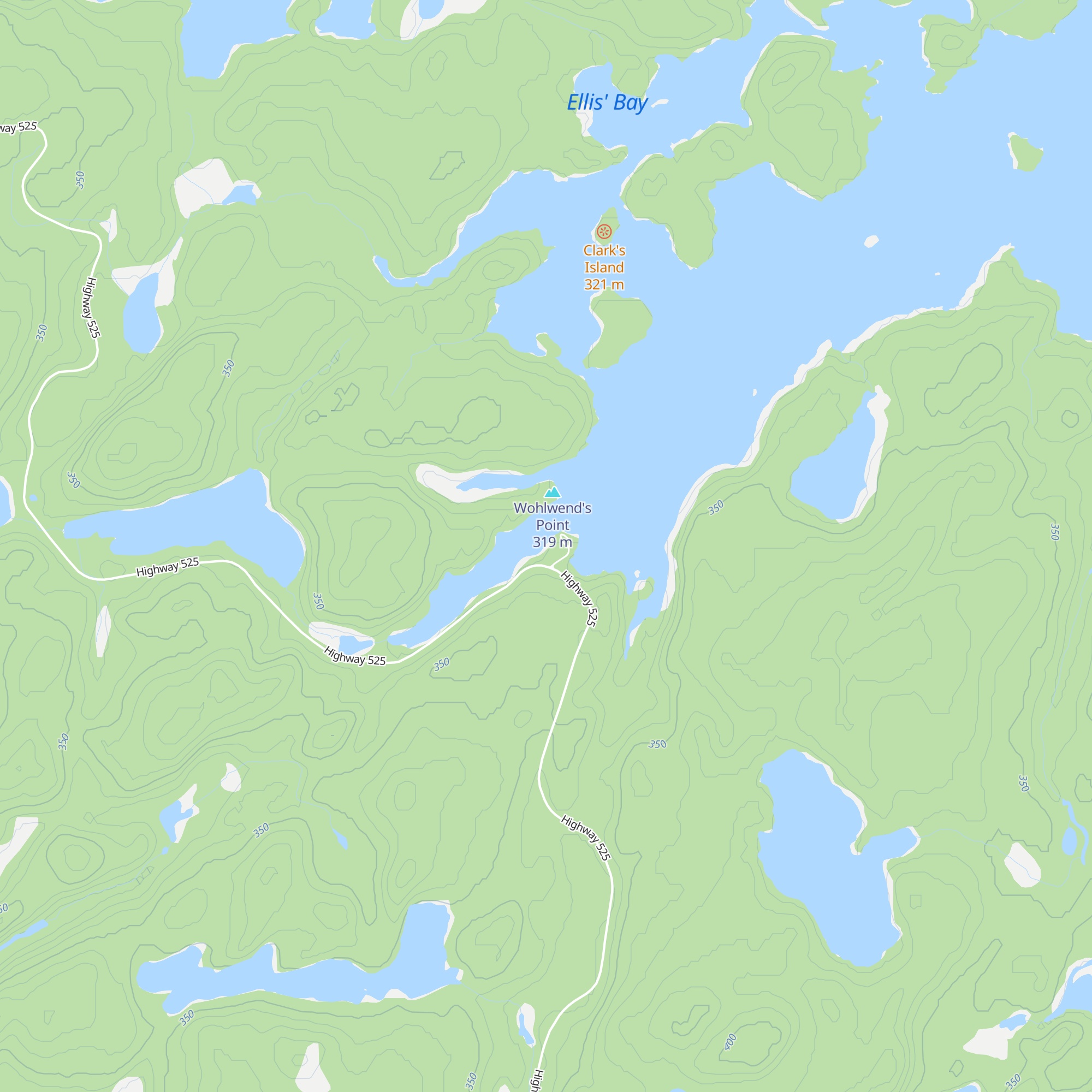 Roughrock Lake map