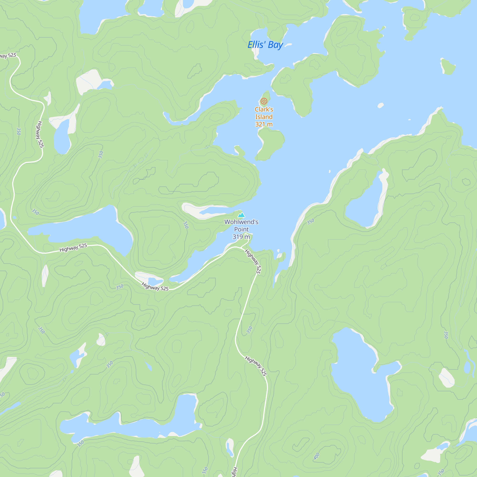 Roughrock Lake map