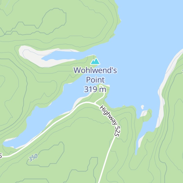 Map of Roughrock Lake