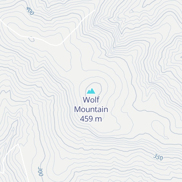 Map of Wolf Mountain