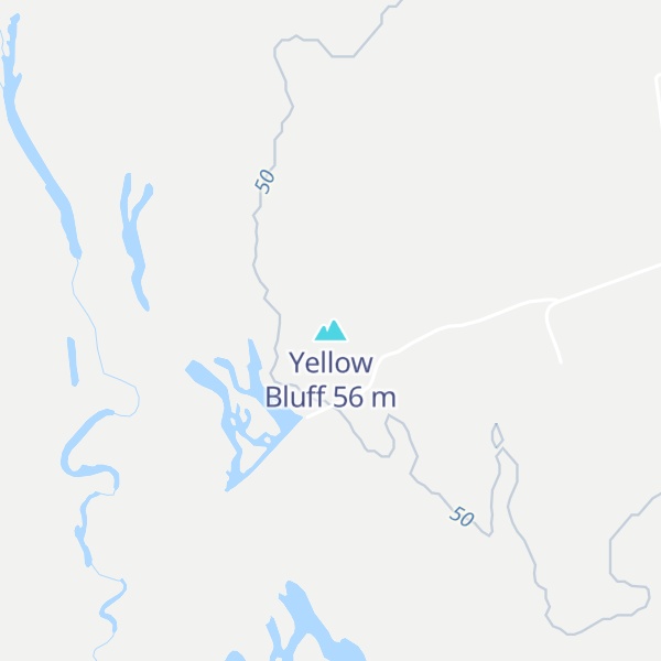 Map of Yellow Bluff
