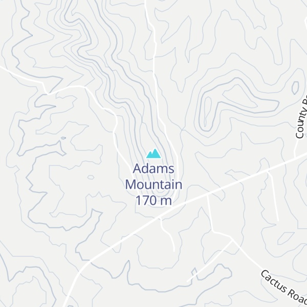 Map of Adams Mountain