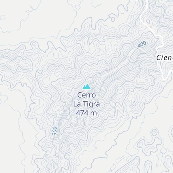 Map of Cerro La Tigra
