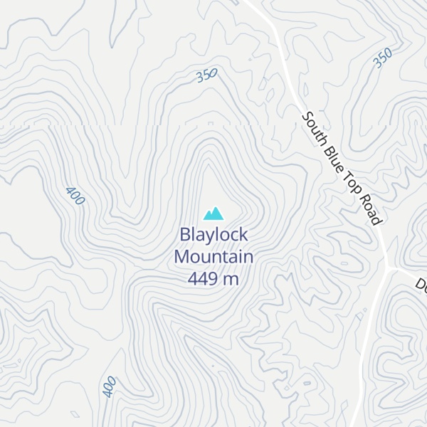 Map of Blaylock Mountain