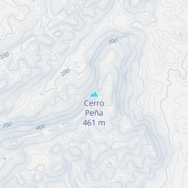 Map of Cerro Peña