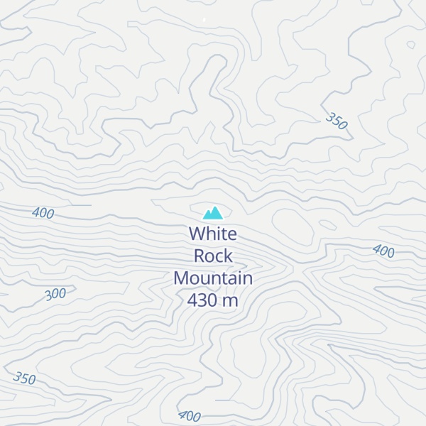 Map of White Rock Mountain
