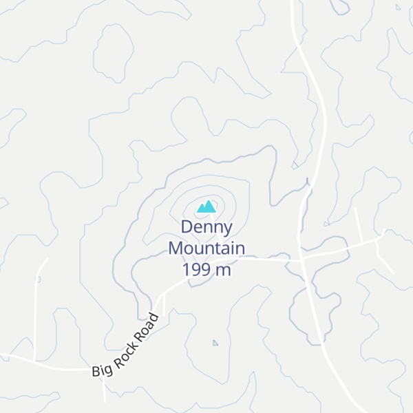 Map of Denny Mountain