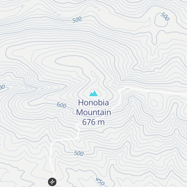 Map of Honobia Mountain