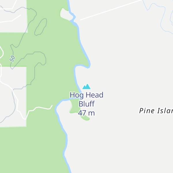 Map of Hog Head Bluff