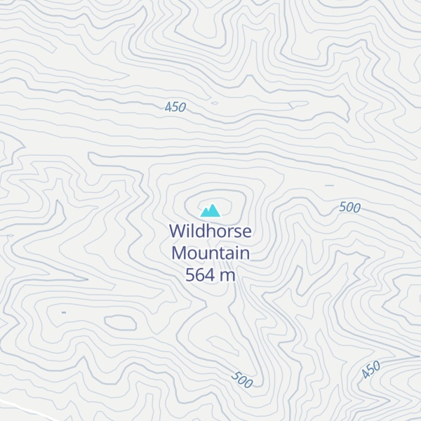 Map of Wildhorse Mountain