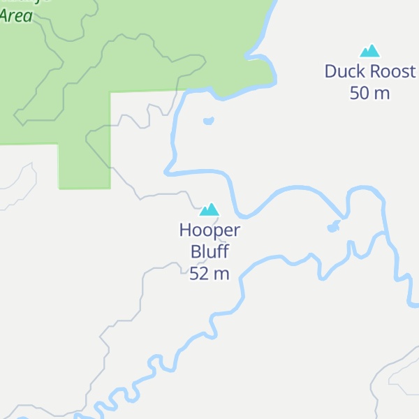 Map of Hooper Bluff