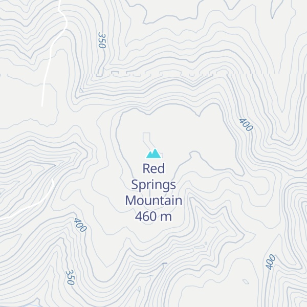 Map of Red Springs Mountain