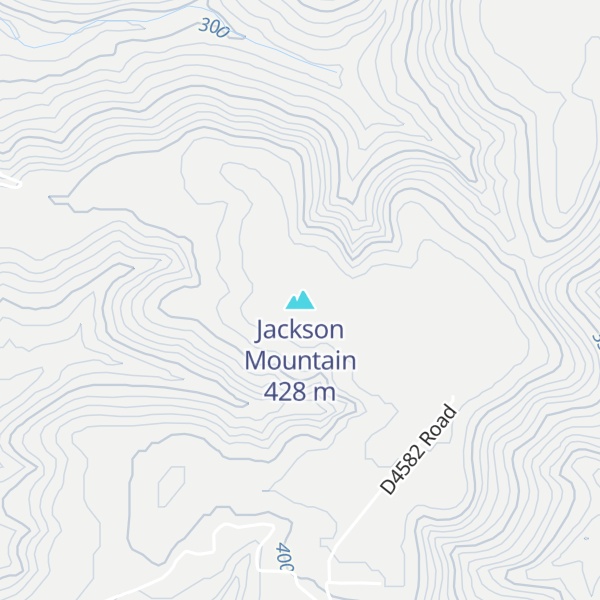 Map of Jackson Mountain