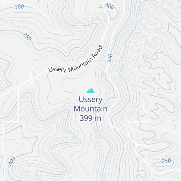 Map of Ussery Mountain