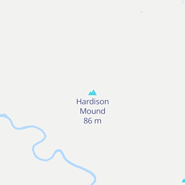 Map of Hardison Mound