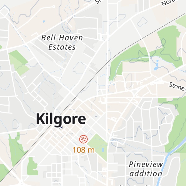 Map of Visit Kilgore