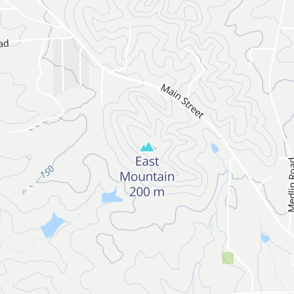 Map of East Mountain