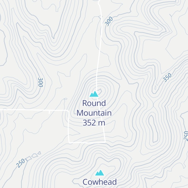 Map of Round Mountain