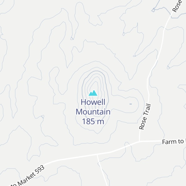 Map of Howell Mountain