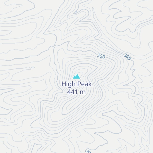 Map of High Peak