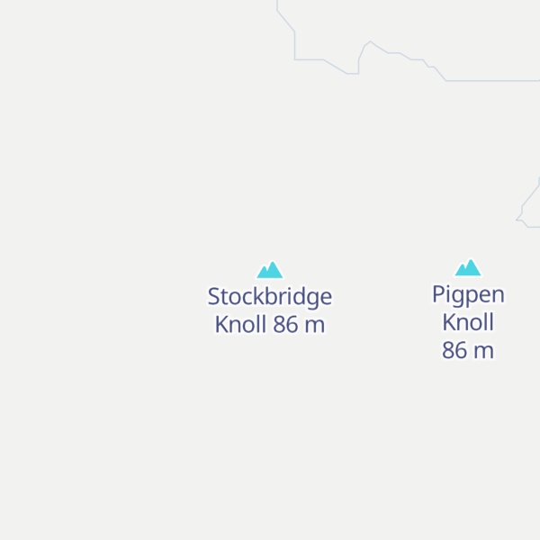 Map of Stockbridge Knoll