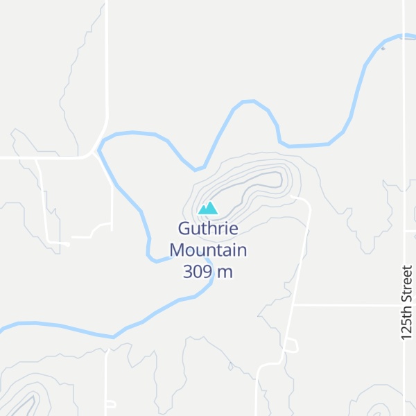 Map of Guthrie Mountain