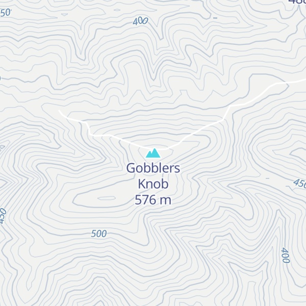Map of Gobblers Knob