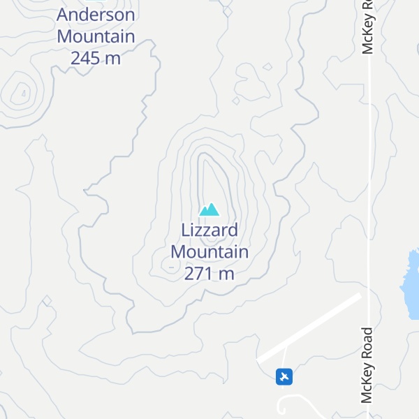 Map of Lizzard Mountain