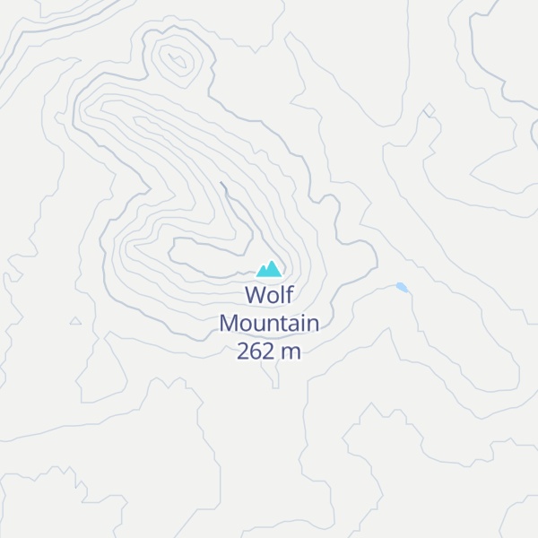 Map of Wolf Mountain