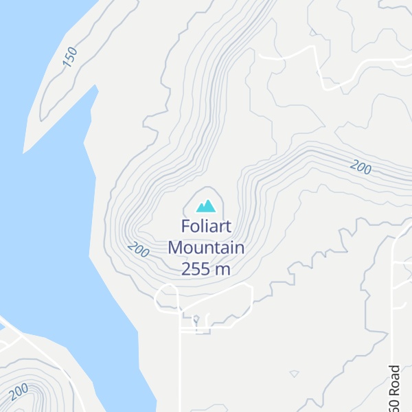 Map of Foliart Mountain