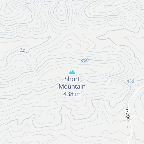 Map of Short Mountain
