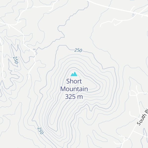 Map of Short Mountain