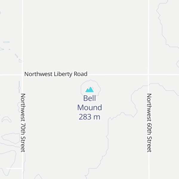Map of Bell Mound