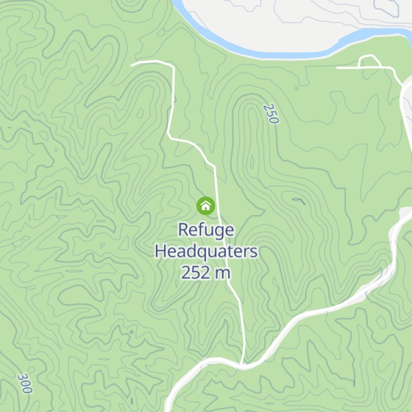 Map of Refuge Headquaters