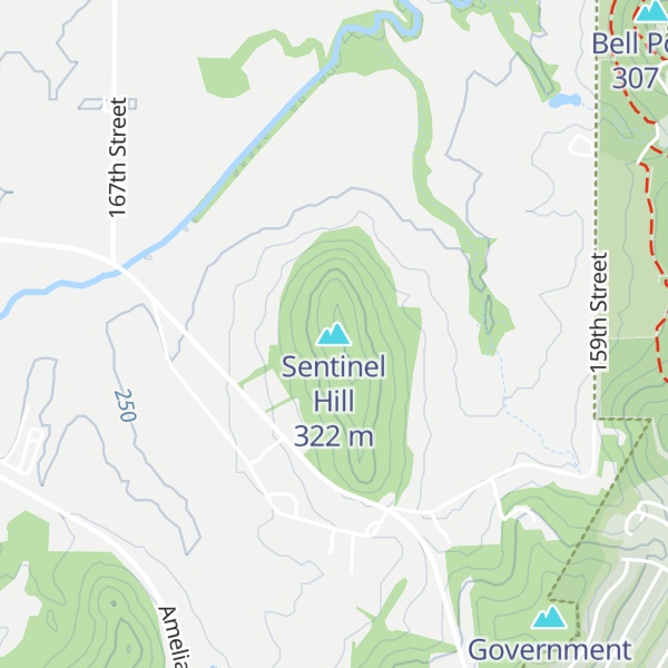 Map of Sentinel Hill