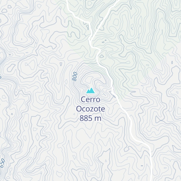 Map of Cerro Ocozote