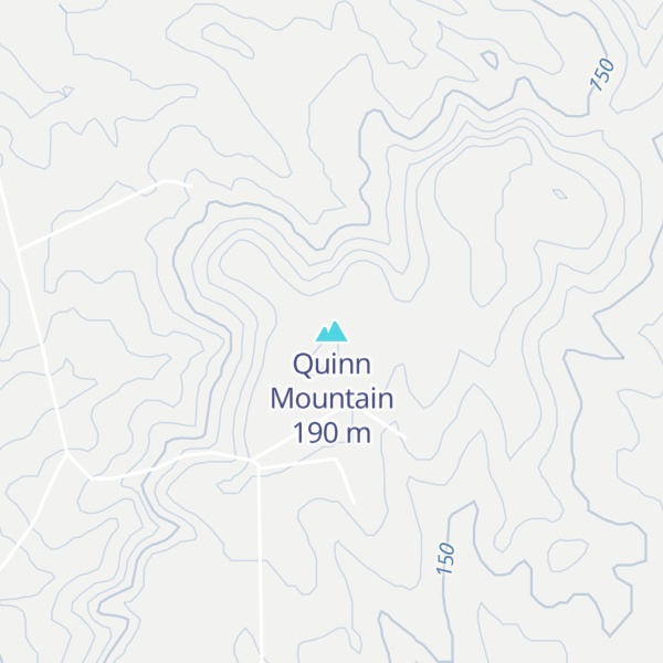 Map of Quinn Mountain