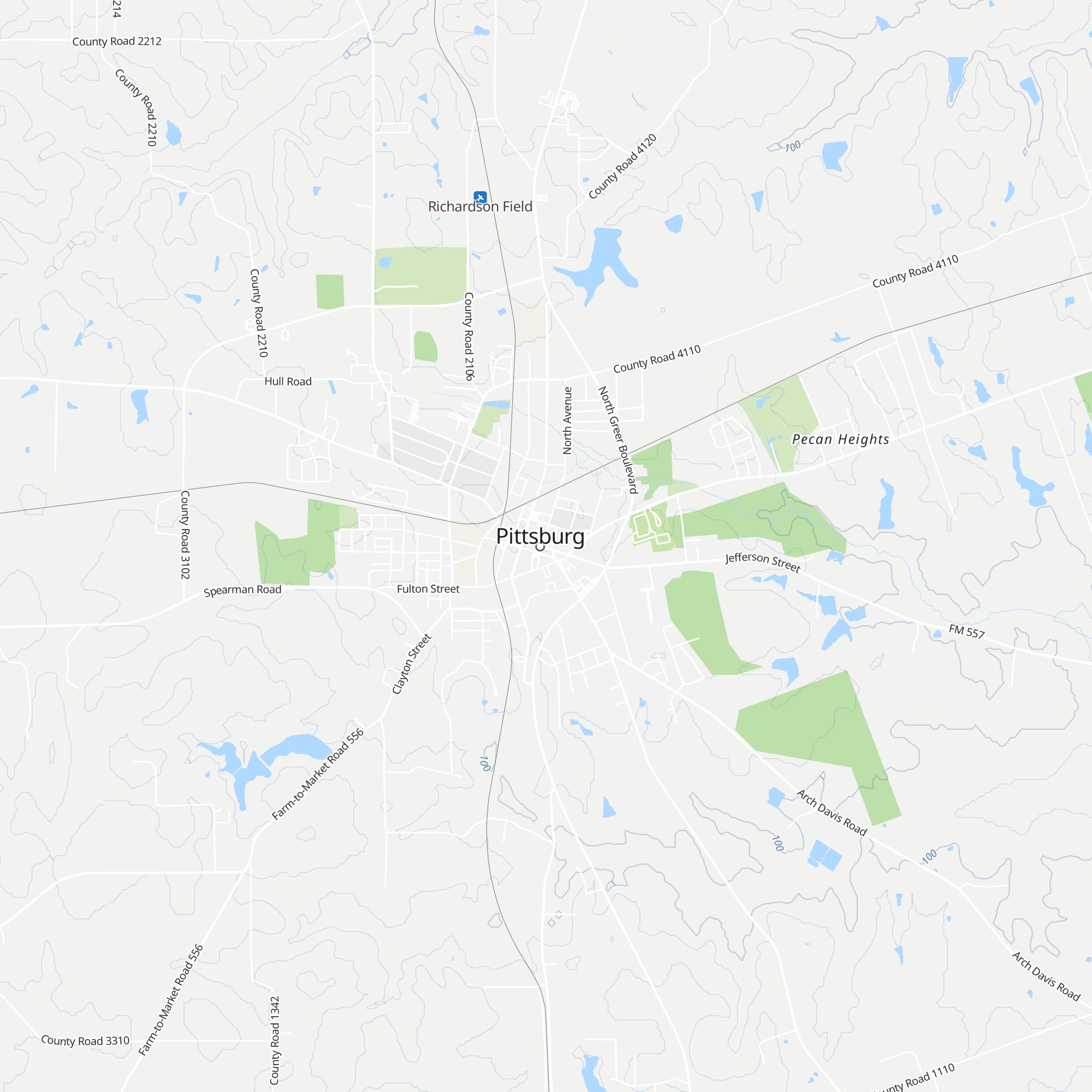 Camp County Chamber of Commerce map